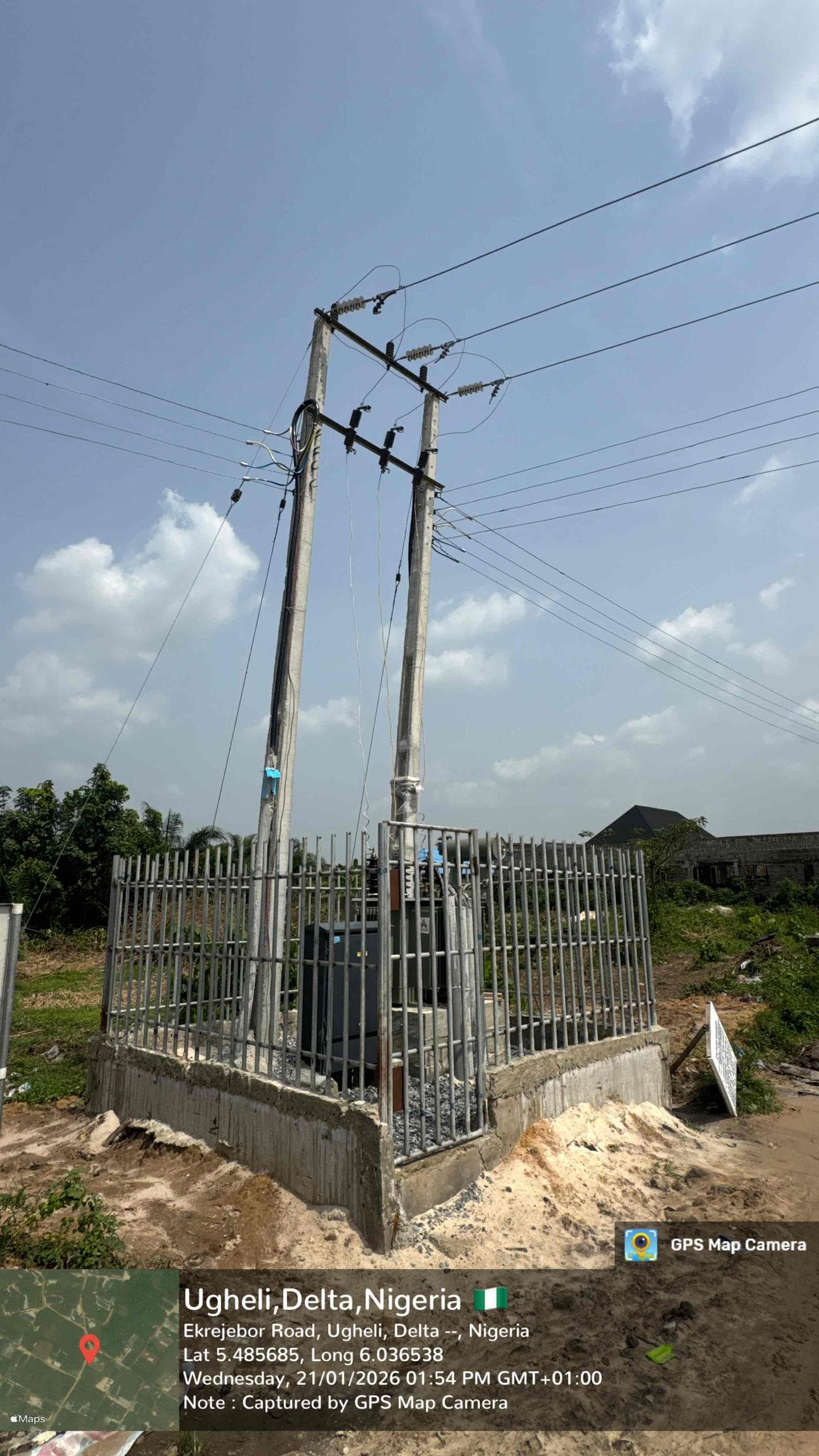Overhead Power Line and Pole Works - Site Photo 1
